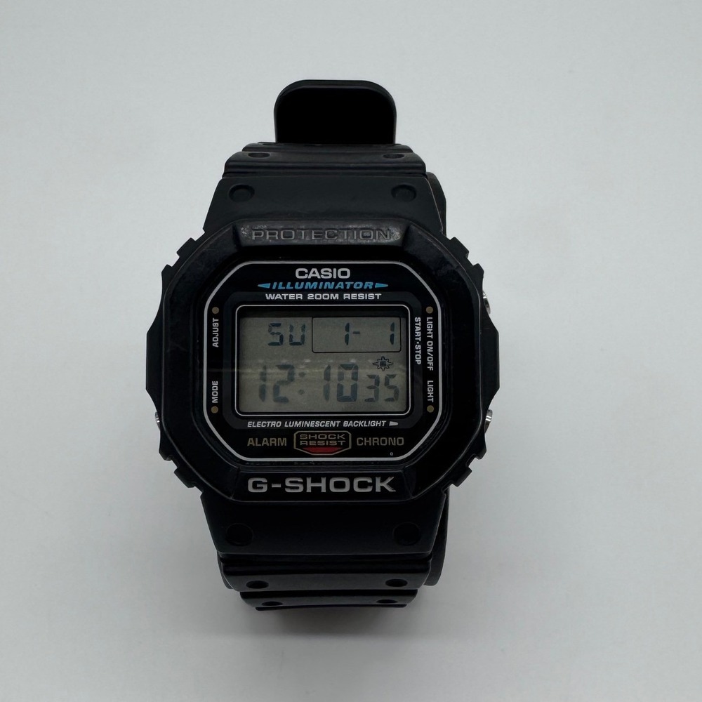 Casio G-Shock DW-5600E Illuminator Black Digital Watch 200M Water Resist 1545
